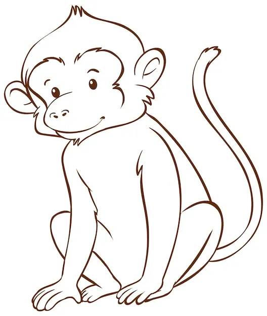 Dibujos para colorear e imprimir Monkey