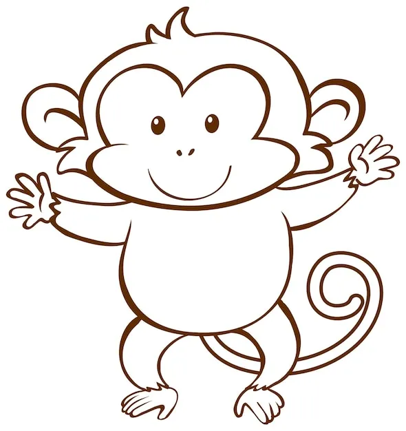 Dibujos para colorear e imprimir Monkey