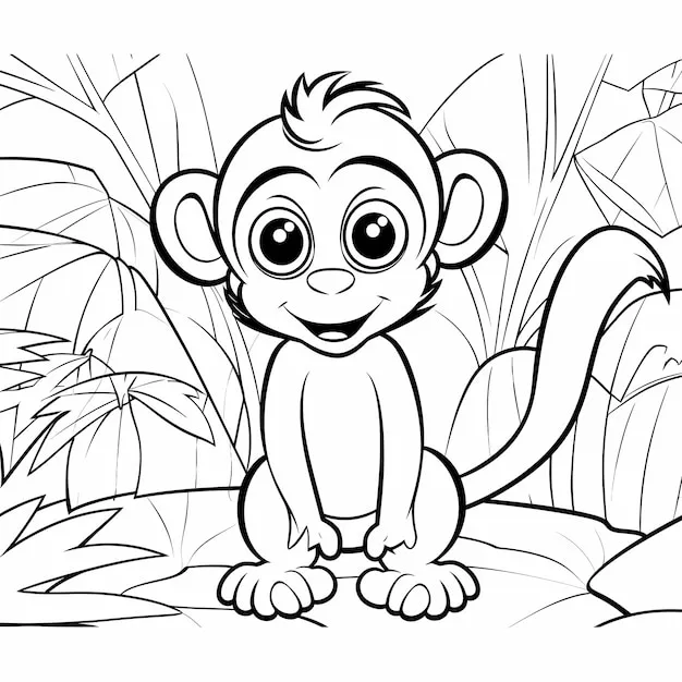 Dibujos para colorear e imprimir Monkey