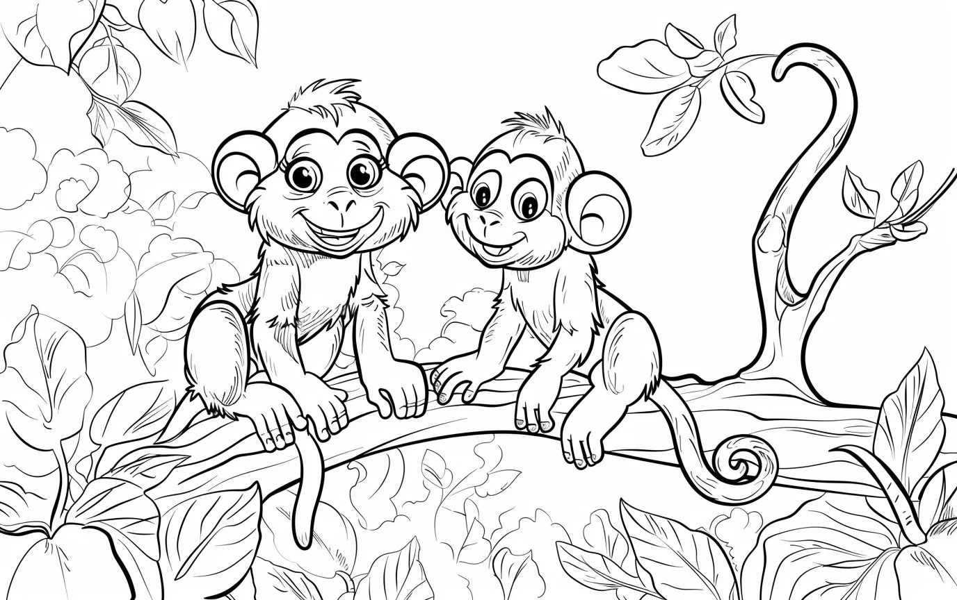 Dibujos para colorear e imprimir Monkey