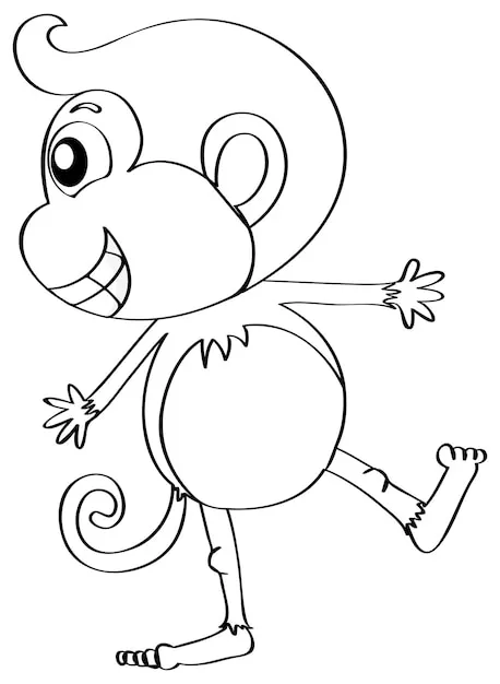 Dibujos para colorear e imprimir Monkey