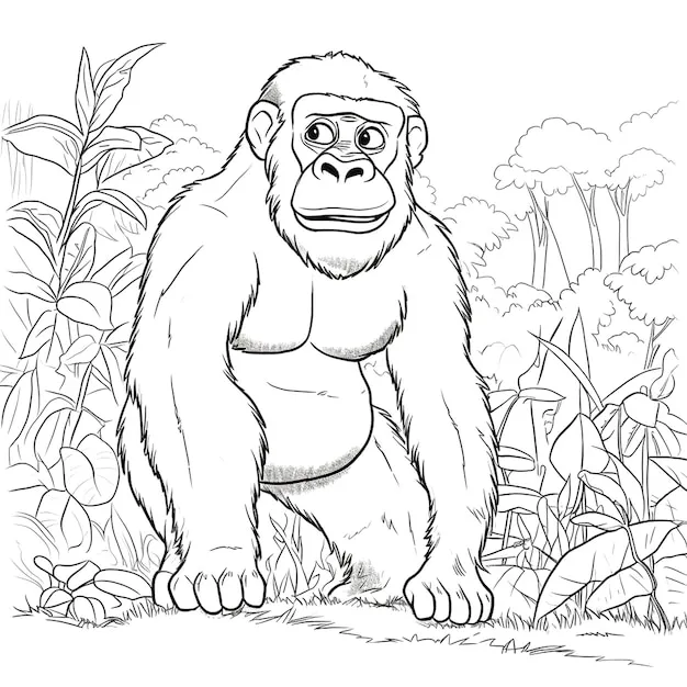 Dibujos para colorear e imprimir Monkey