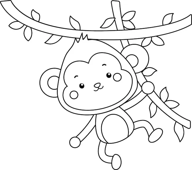 Dibujos para colorear e imprimir Monkey