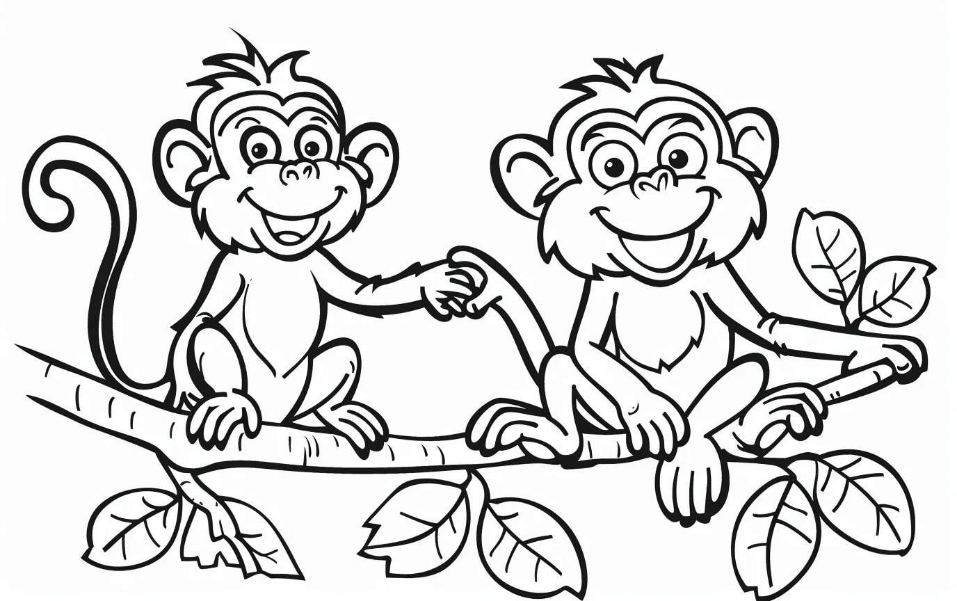 Dibujos para colorear e imprimir Monkey