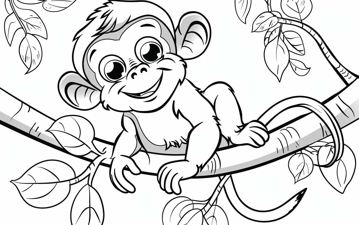 Dibujos para colorear e imprimir Monkey