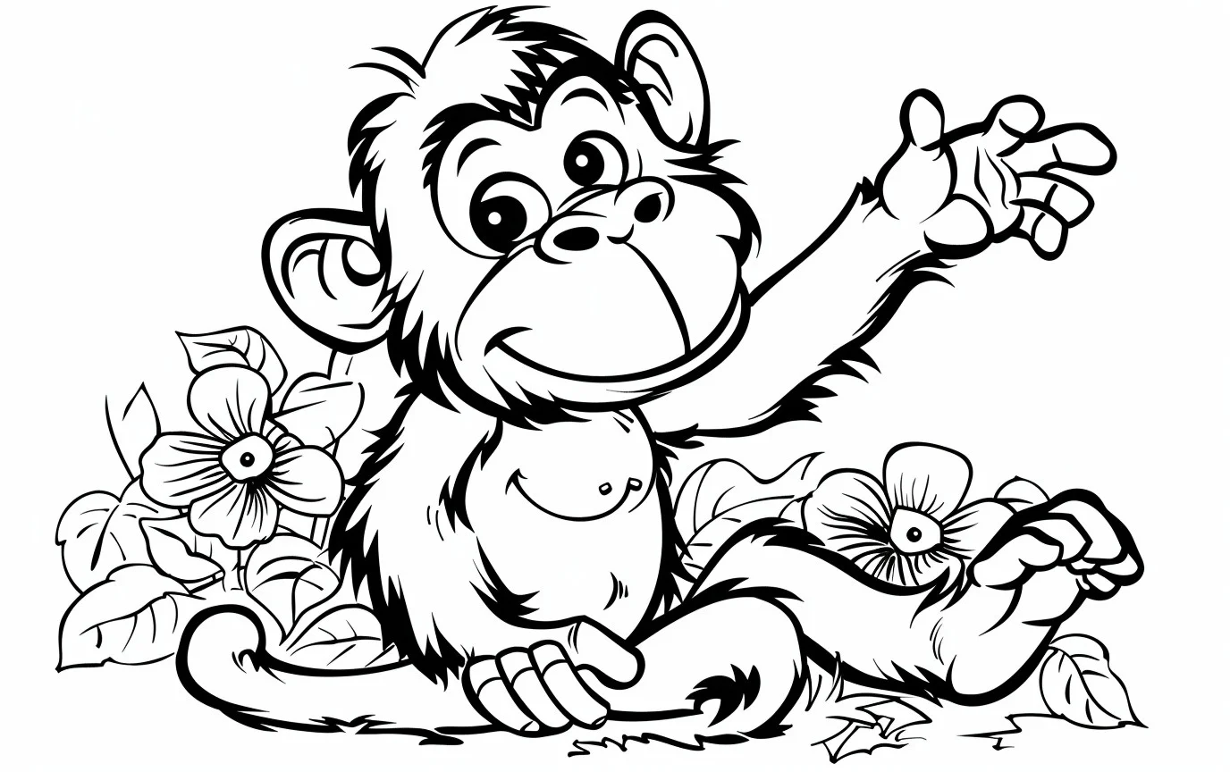 Dibujos para colorear e imprimir Monkey