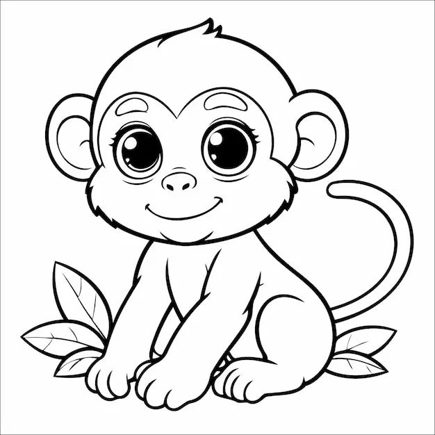 Dibujos para colorear e imprimir Monkey