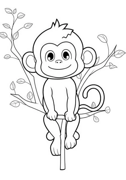 Dibujos para colorear e imprimir Monkey