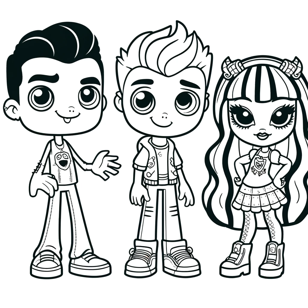 Dibujos para colorear e imprimir Monster High