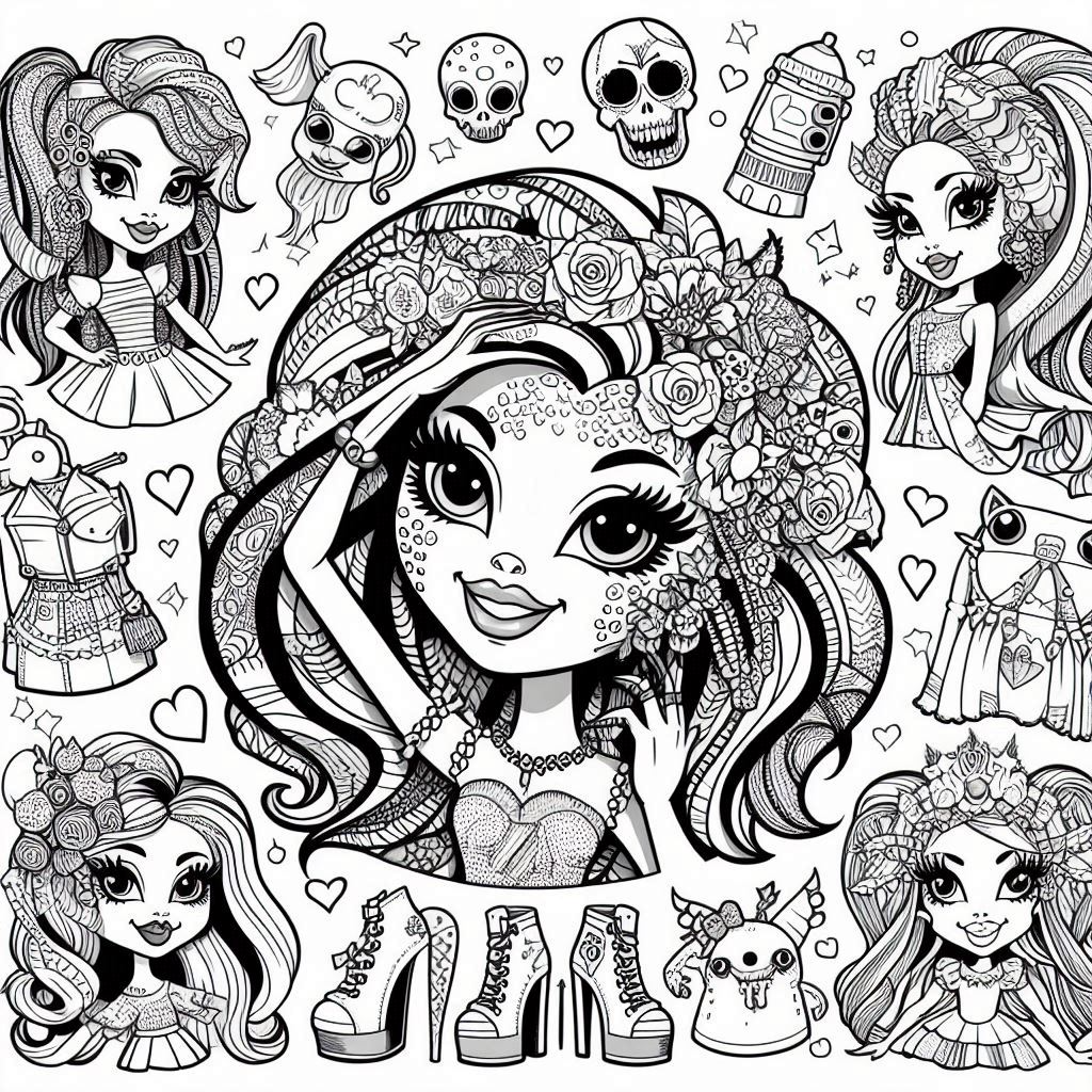 Dibujos para colorear e imprimir Monster High