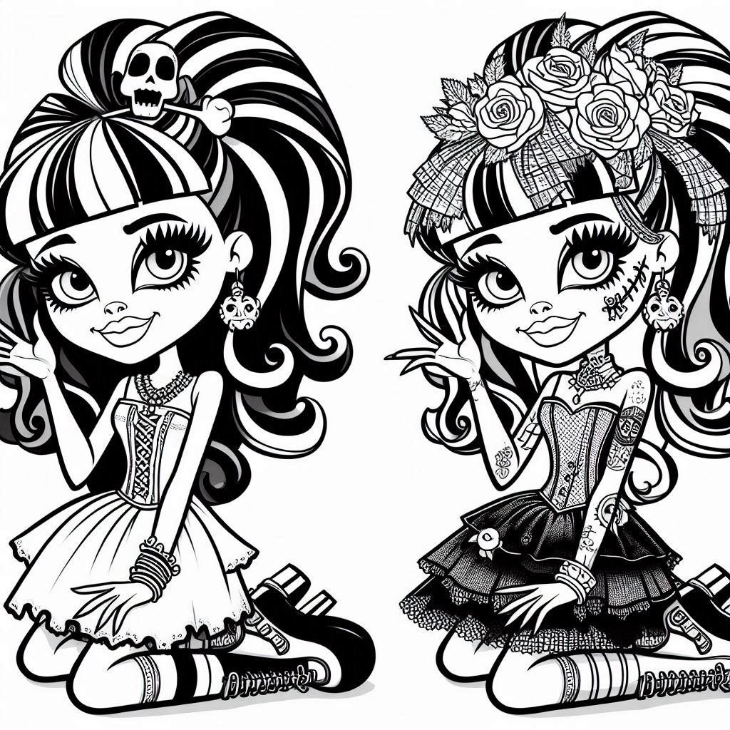 Dibujos para colorear e imprimir Monster High