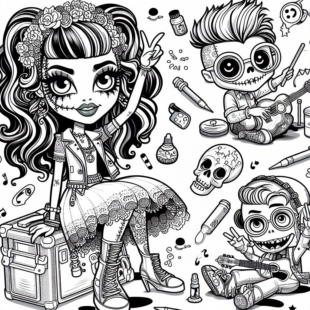 Dibujos para colorear e imprimir Monster High