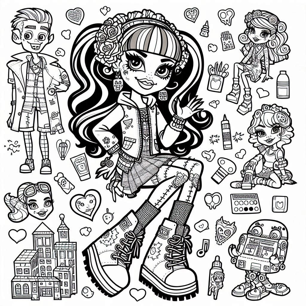 Dibujos para colorear e imprimir Monster High