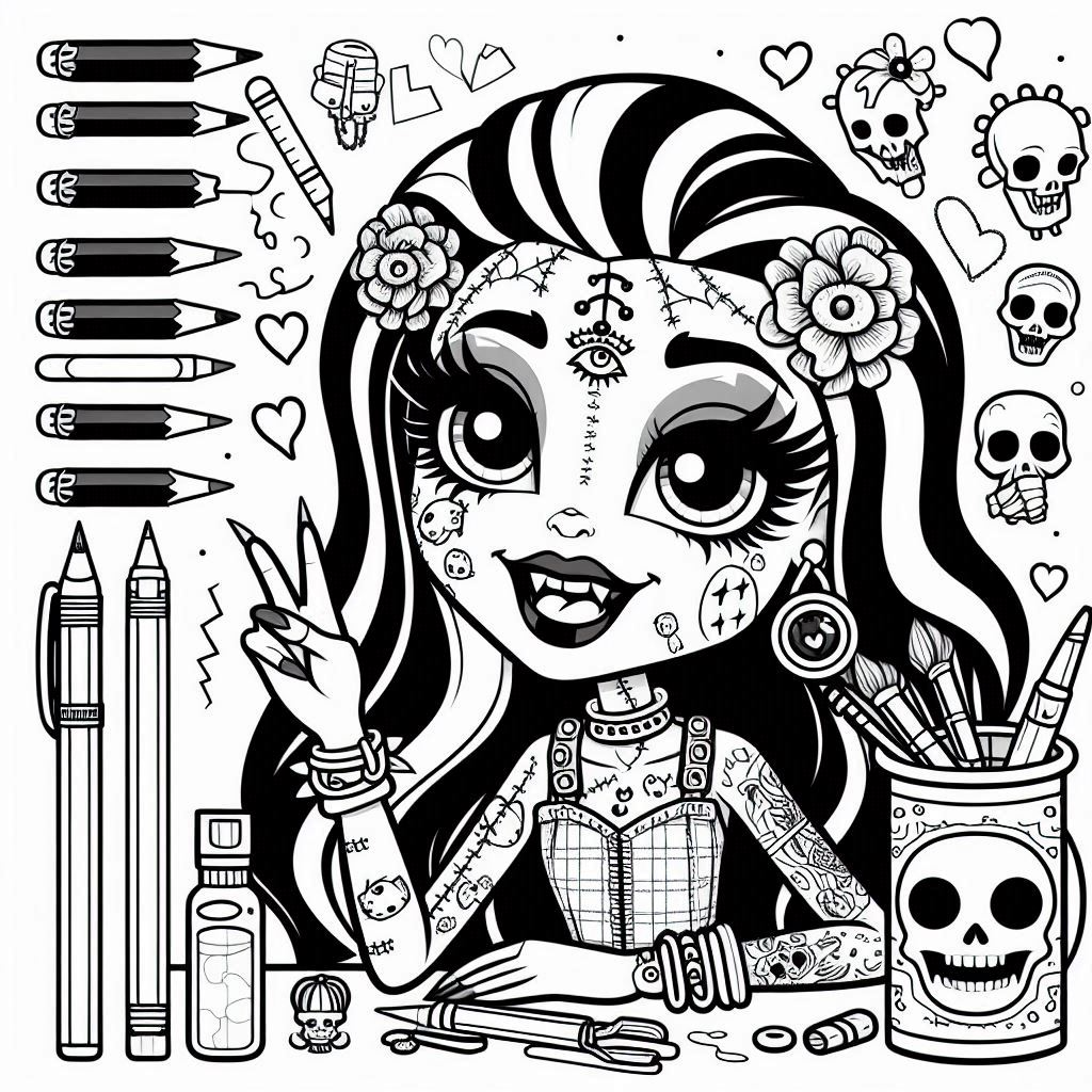 Dibujos para colorear e imprimir Monster High