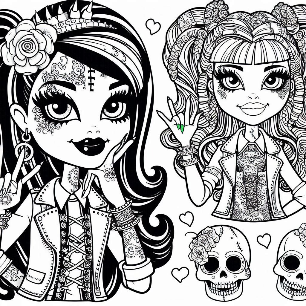 Dibujos para colorear e imprimir Monster High