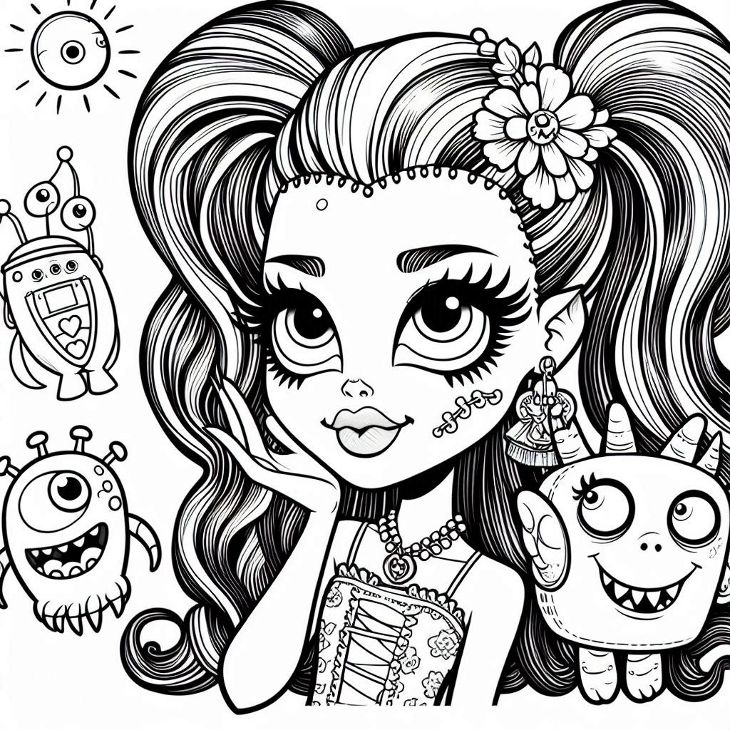 Dibujos para colorear e imprimir Monster High