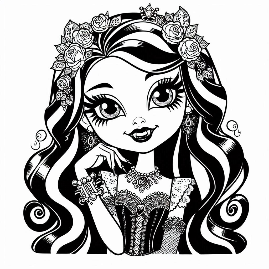 Monster High coloring pages 34