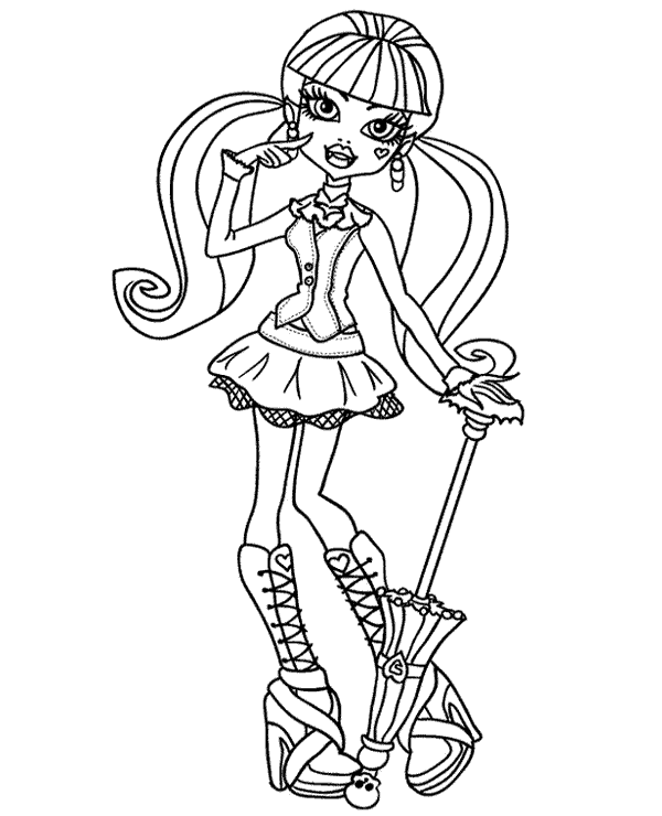 Dibujos para colorear e imprimir Monster High