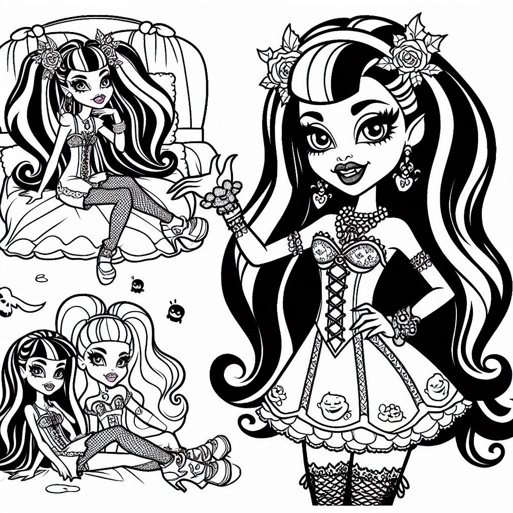 Dibujos para colorear e imprimir Monster High