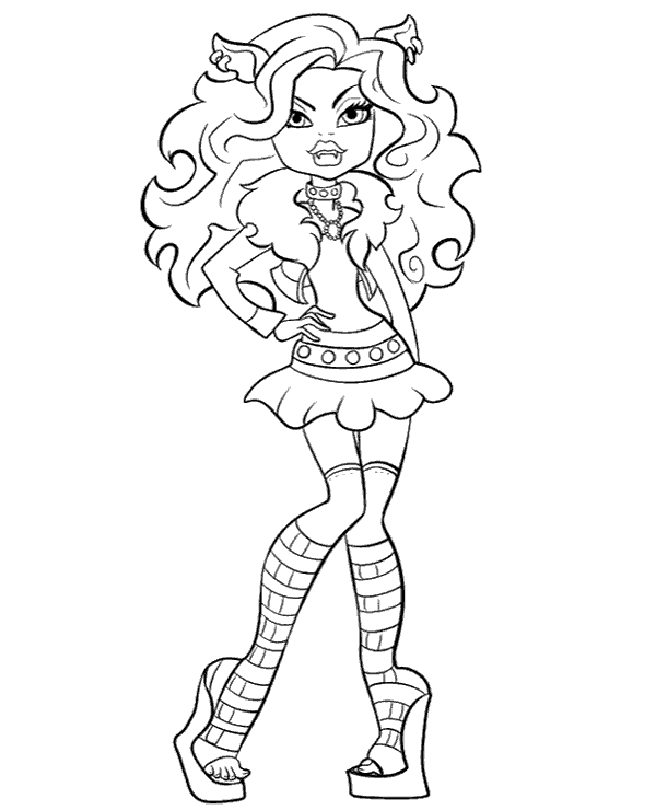 Dibujos para colorear e imprimir Monster High