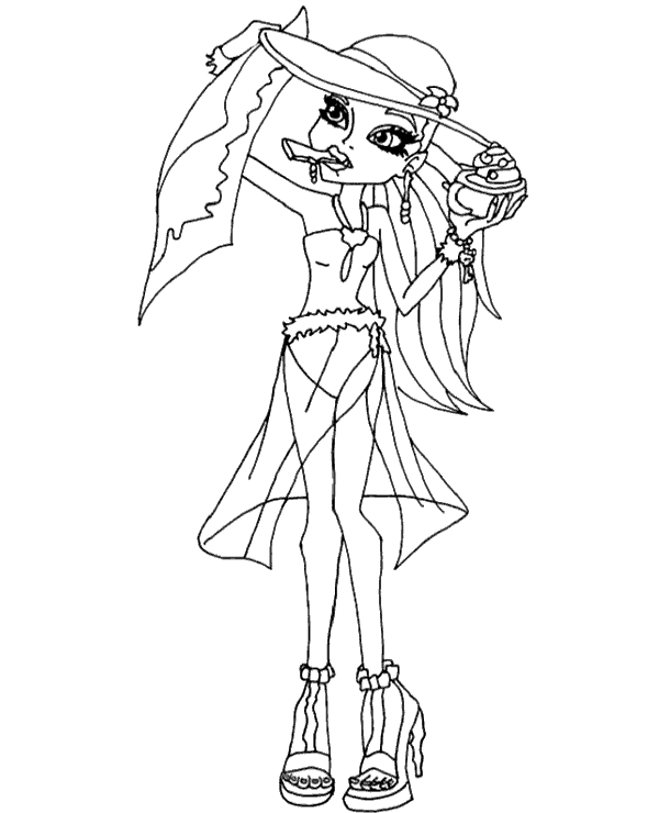 Dibujos para colorear e imprimir Monster High