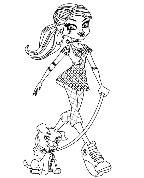 Dibujos para colorear e imprimir Monster High