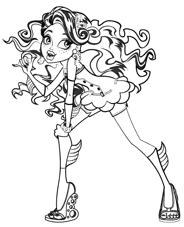 Dibujos para colorear e imprimir Monster High