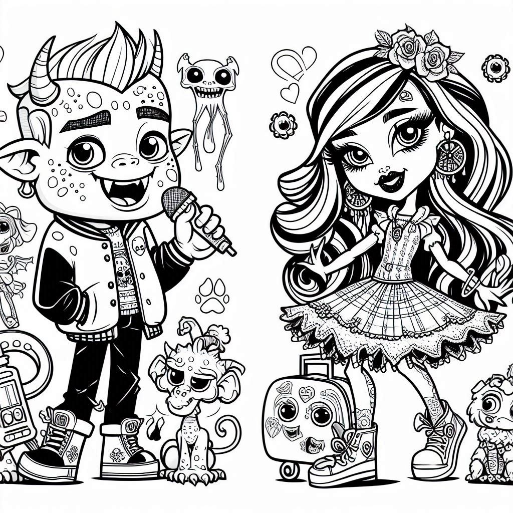 Dibujos para colorear e imprimir Monster High