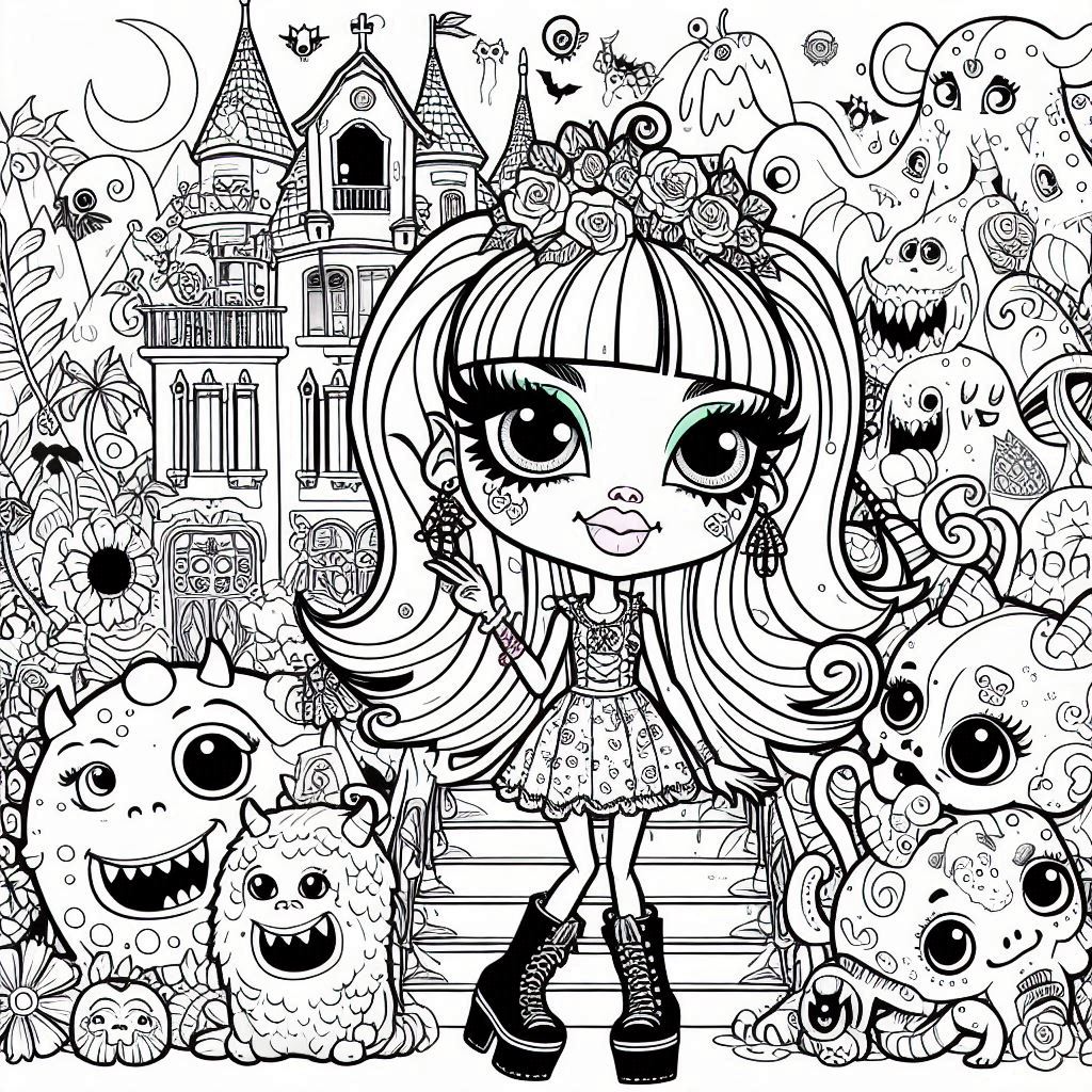 Dibujos para colorear e imprimir Monster High