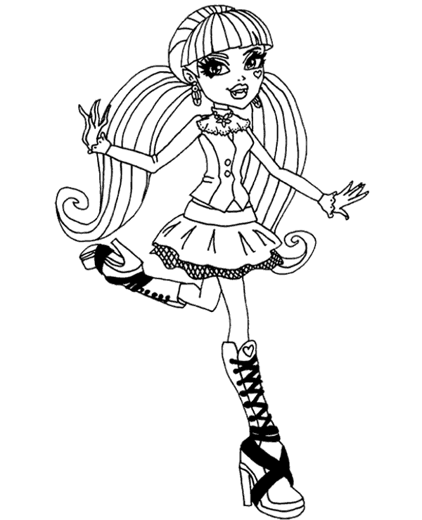 Dibujos para colorear e imprimir Monster High