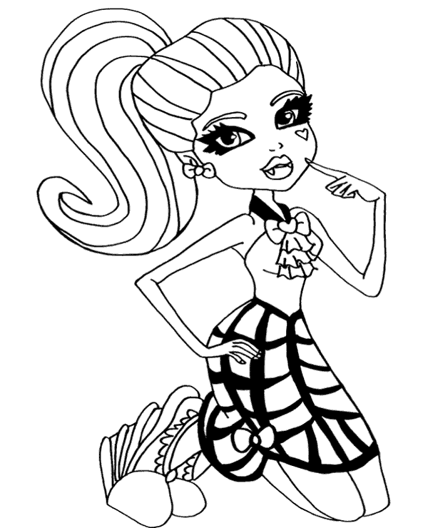 Dibujos para colorear e imprimir Monster High