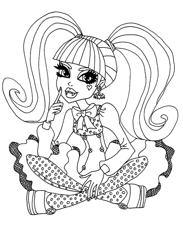 Dibujos para colorear e imprimir Monster High