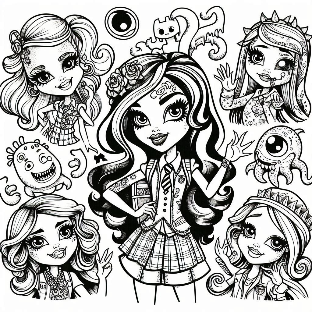 Dibujos para colorear e imprimir Monster High