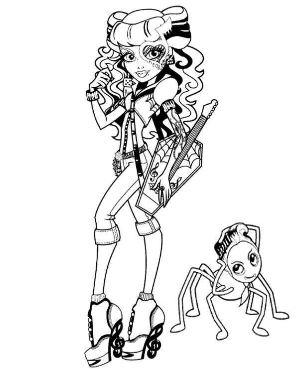 Dibujos para colorear e imprimir Monster High