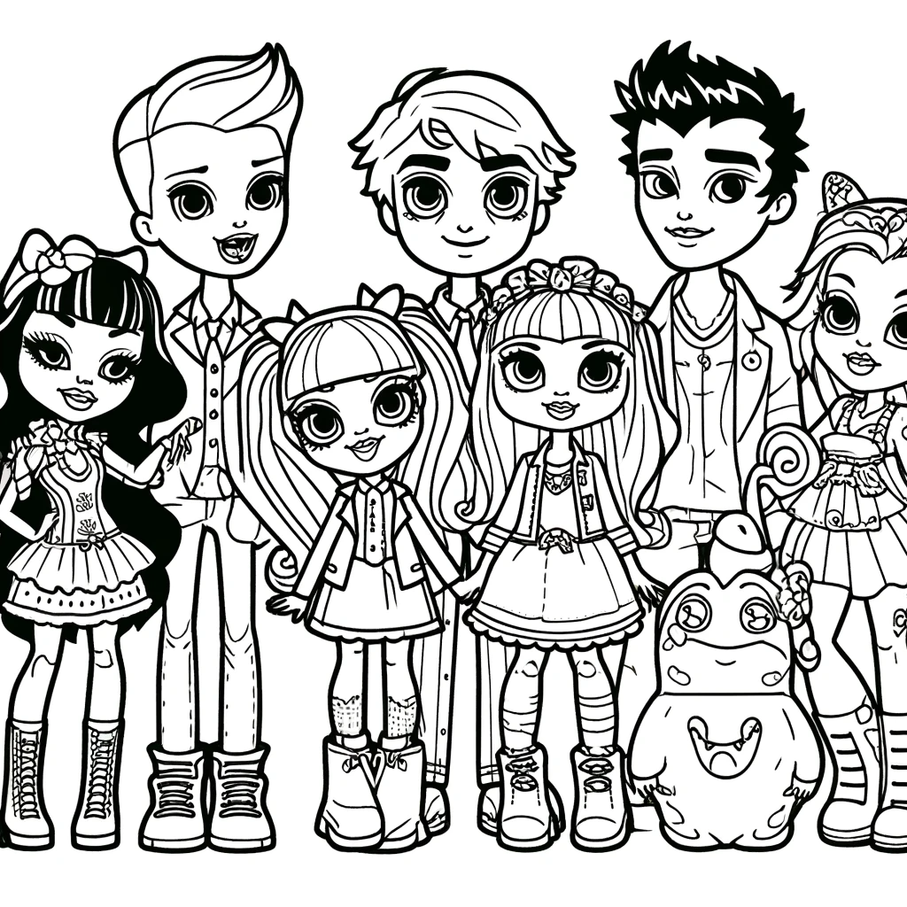 Dibujos para colorear e imprimir Monster High