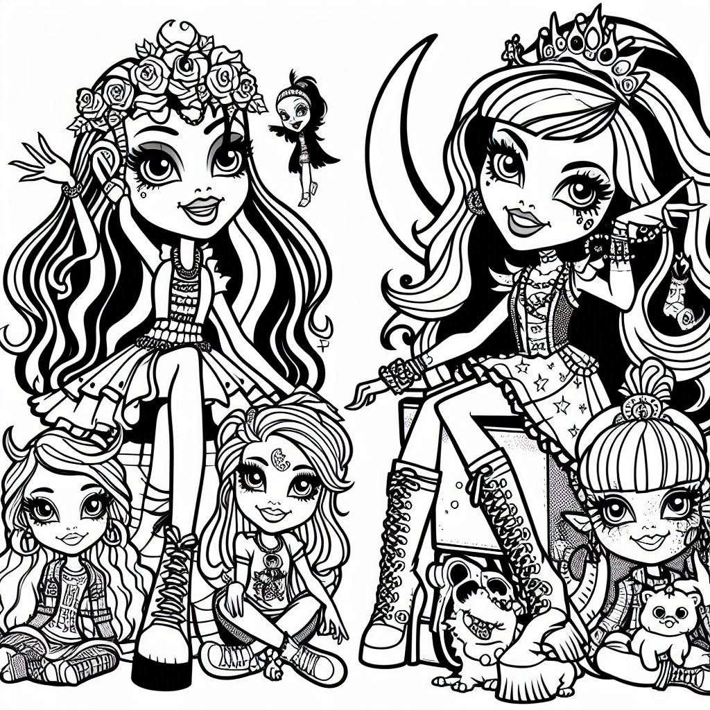 Dibujos para colorear e imprimir Monster High