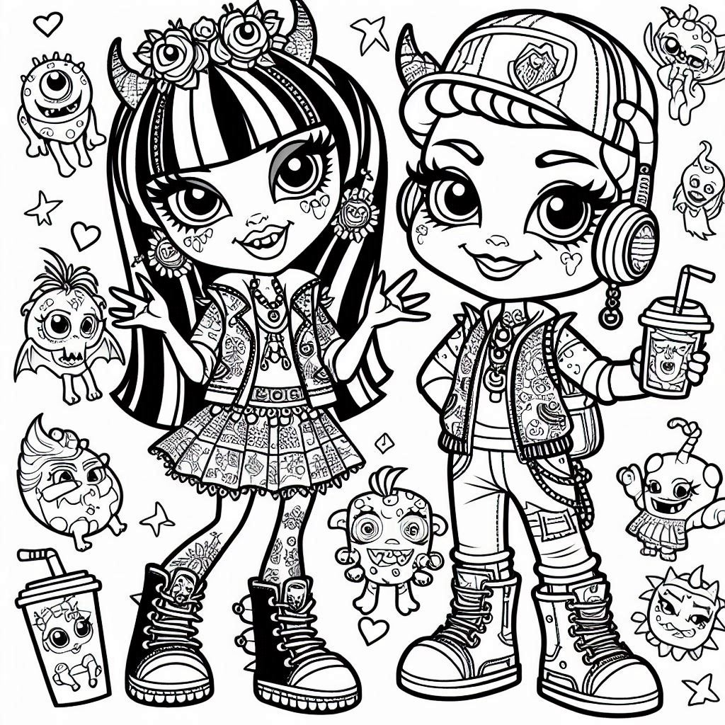 Dibujos para colorear e imprimir Monster High