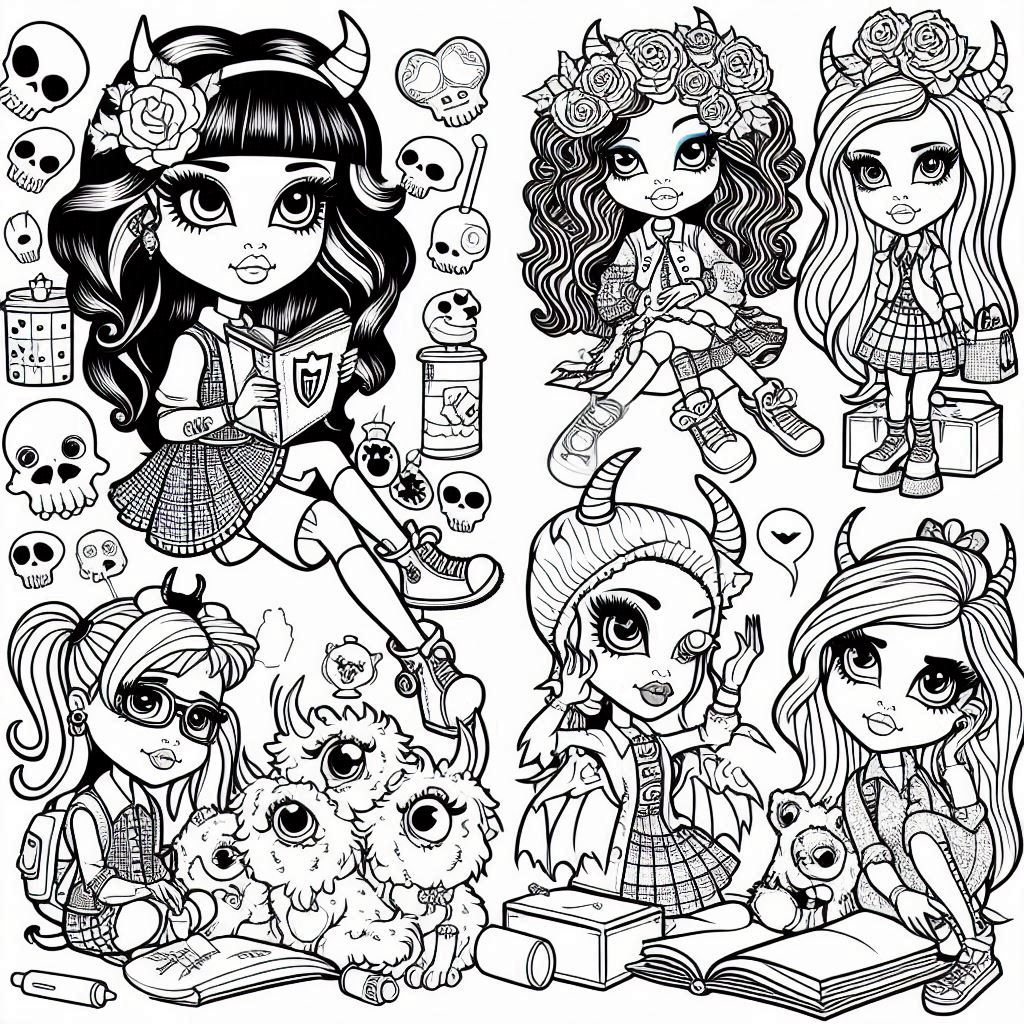 Dibujos para colorear e imprimir Monster High