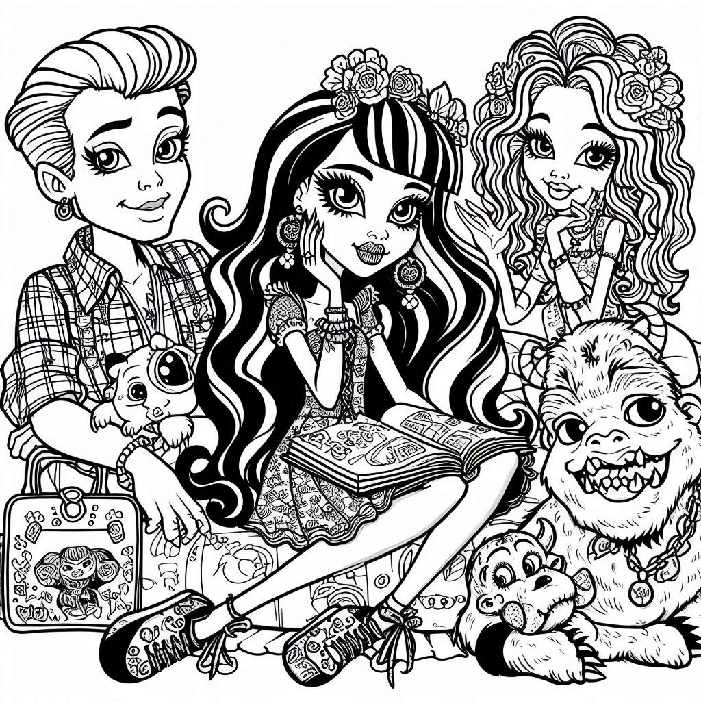 Dibujos para colorear e imprimir Monster High