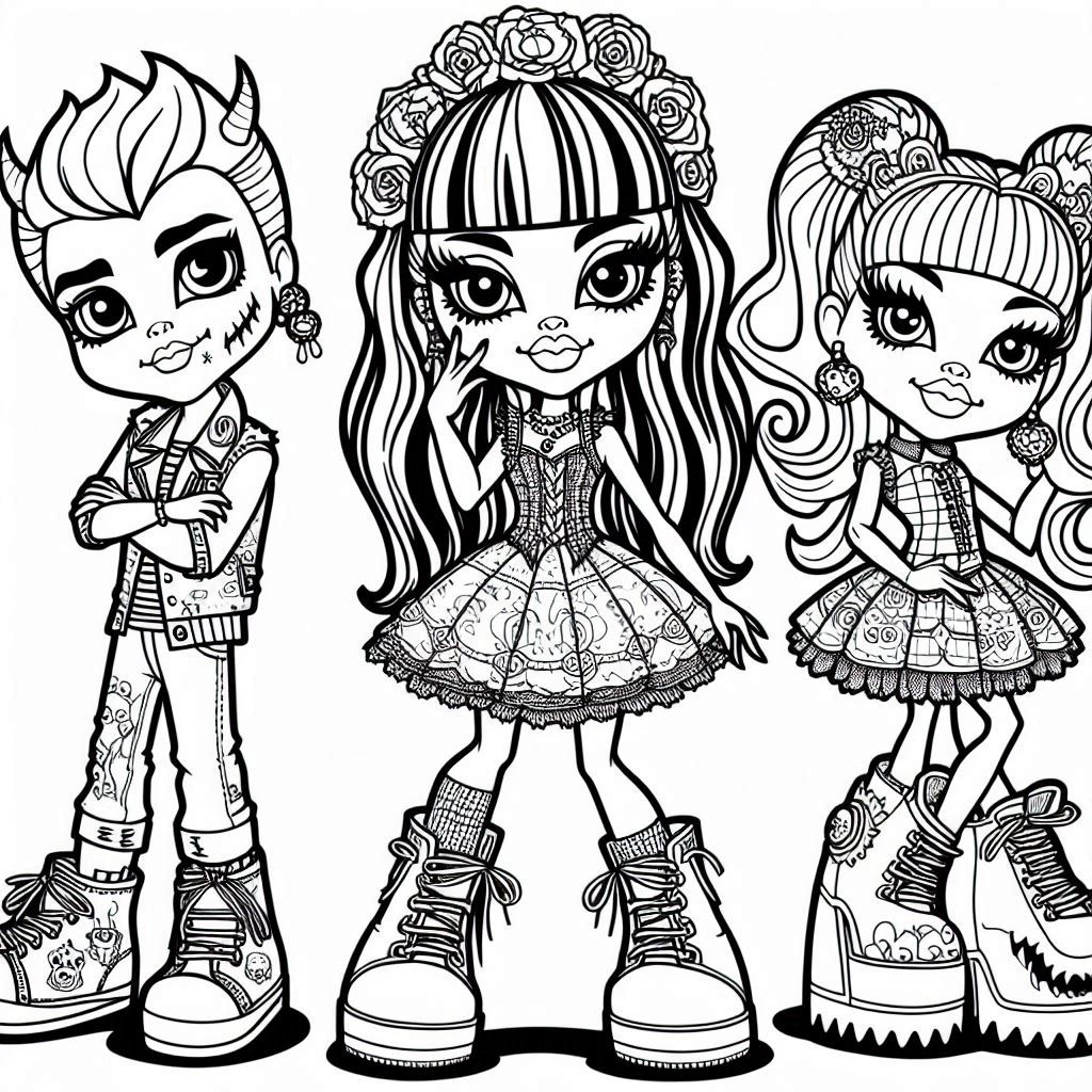 Dibujos para colorear e imprimir Monster High