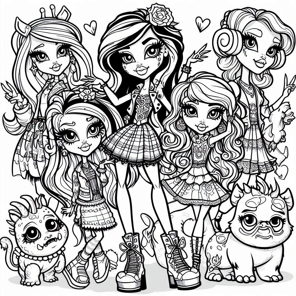 Dibujos para colorear e imprimir Monster High