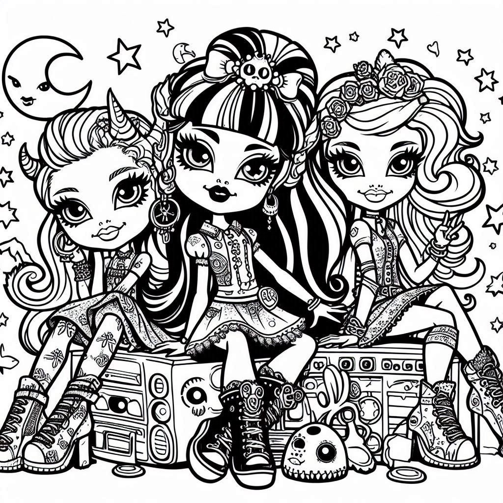 Dibujos para colorear e imprimir Monster High