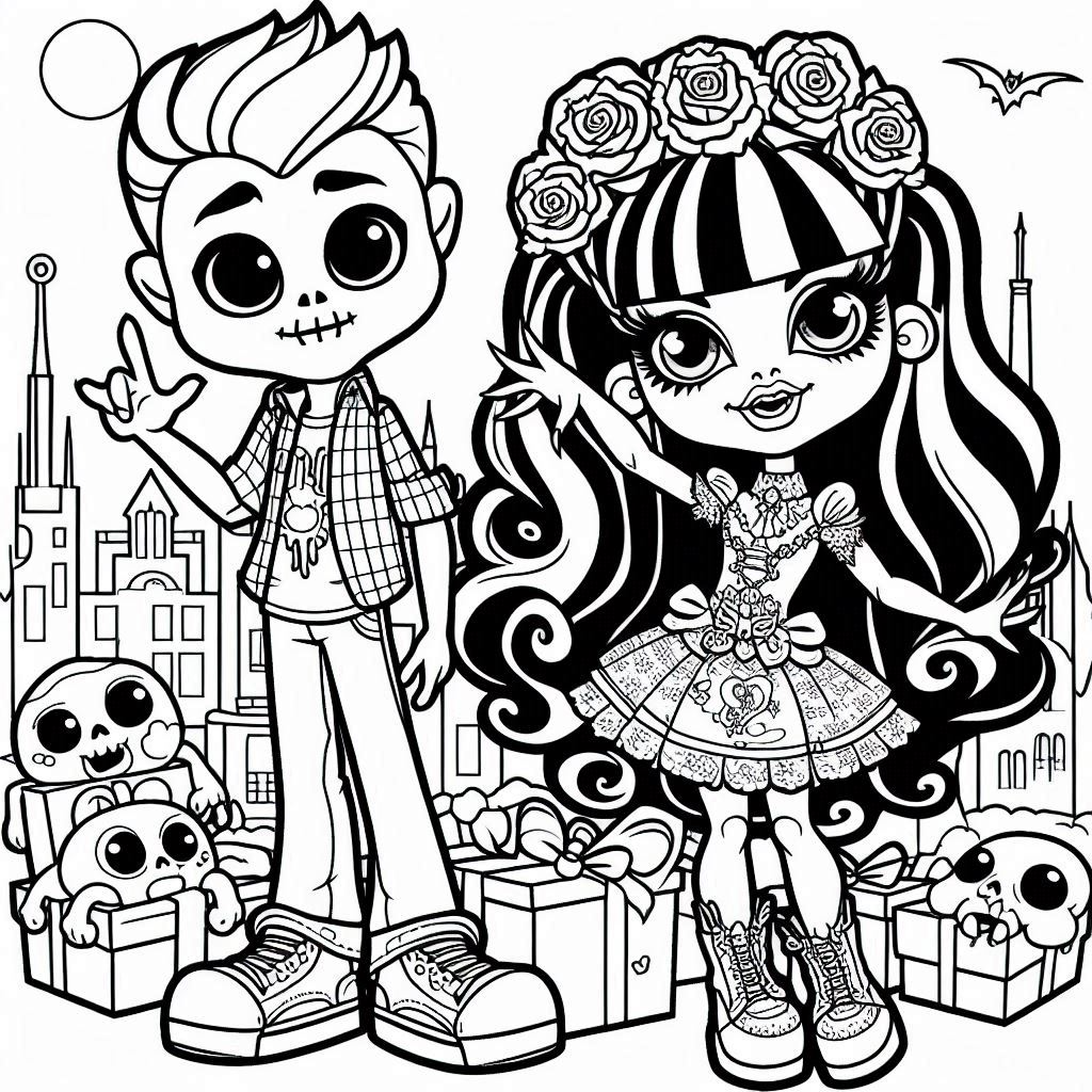 Dibujos para colorear e imprimir Monster High