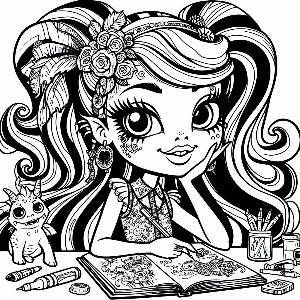 Dibujos para colorear e imprimir Monster High