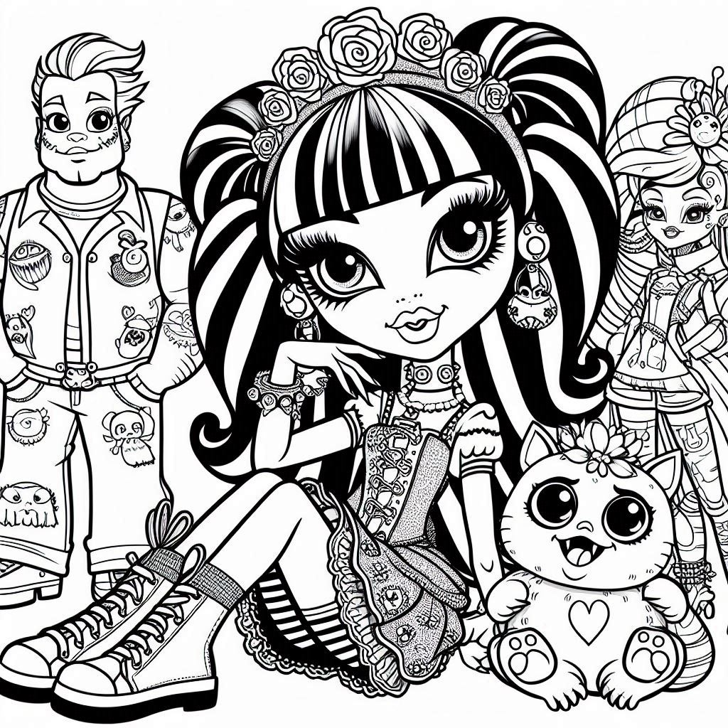 Dibujos para colorear e imprimir Monster High