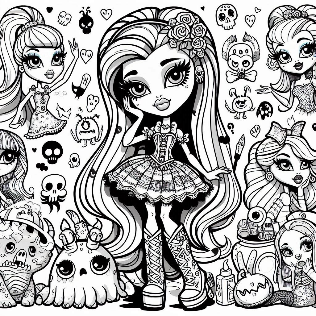 Dibujos para colorear e imprimir Monster High