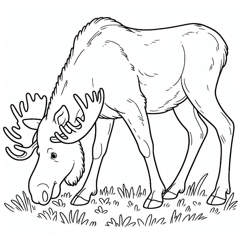 Dibujos para colorear e imprimir Moose