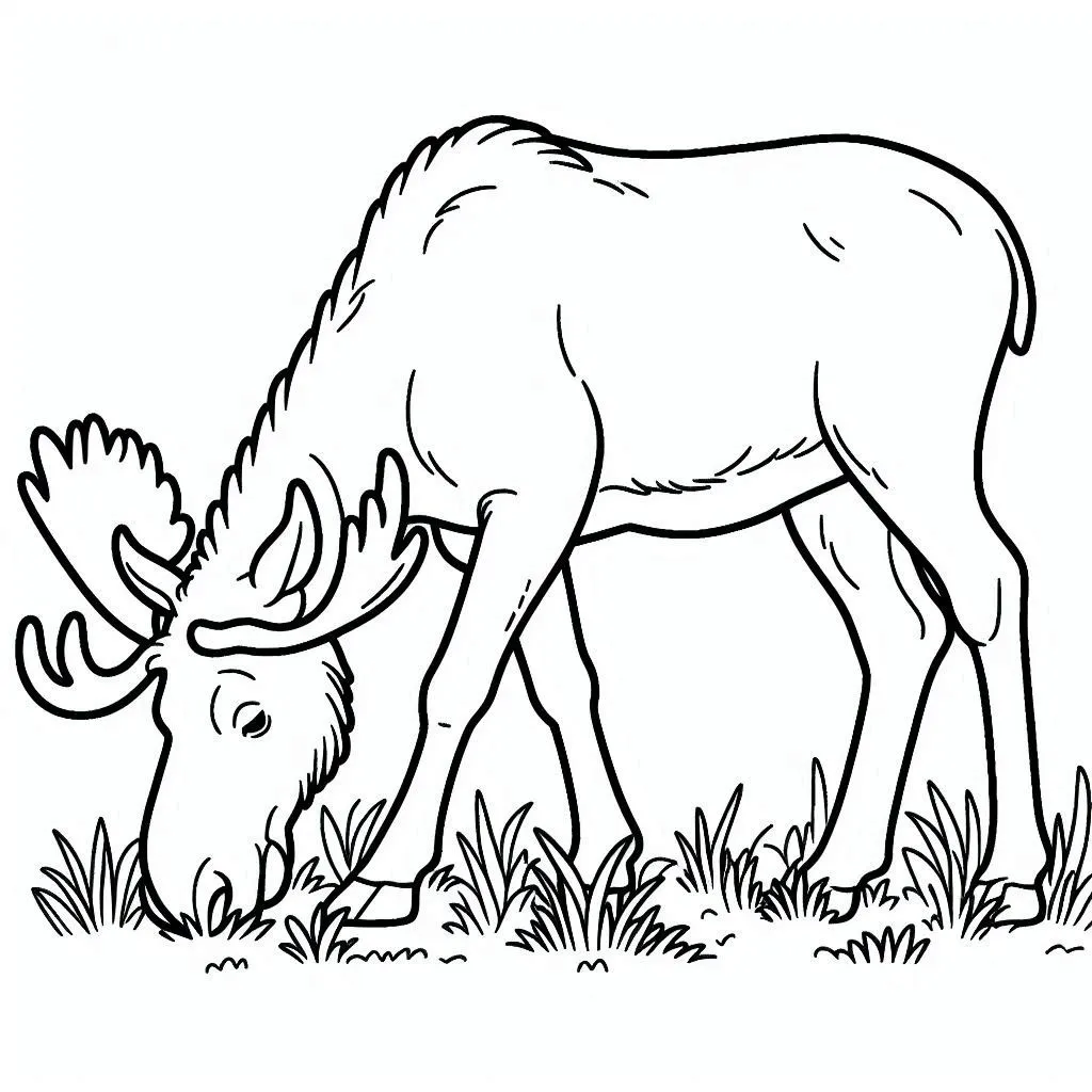 Dibujos para colorear e imprimir Moose