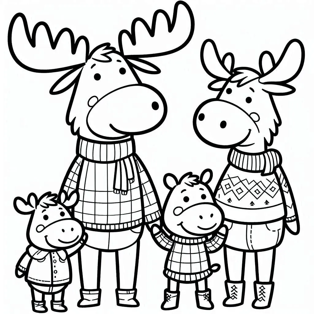 Dibujos para colorear e imprimir Moose