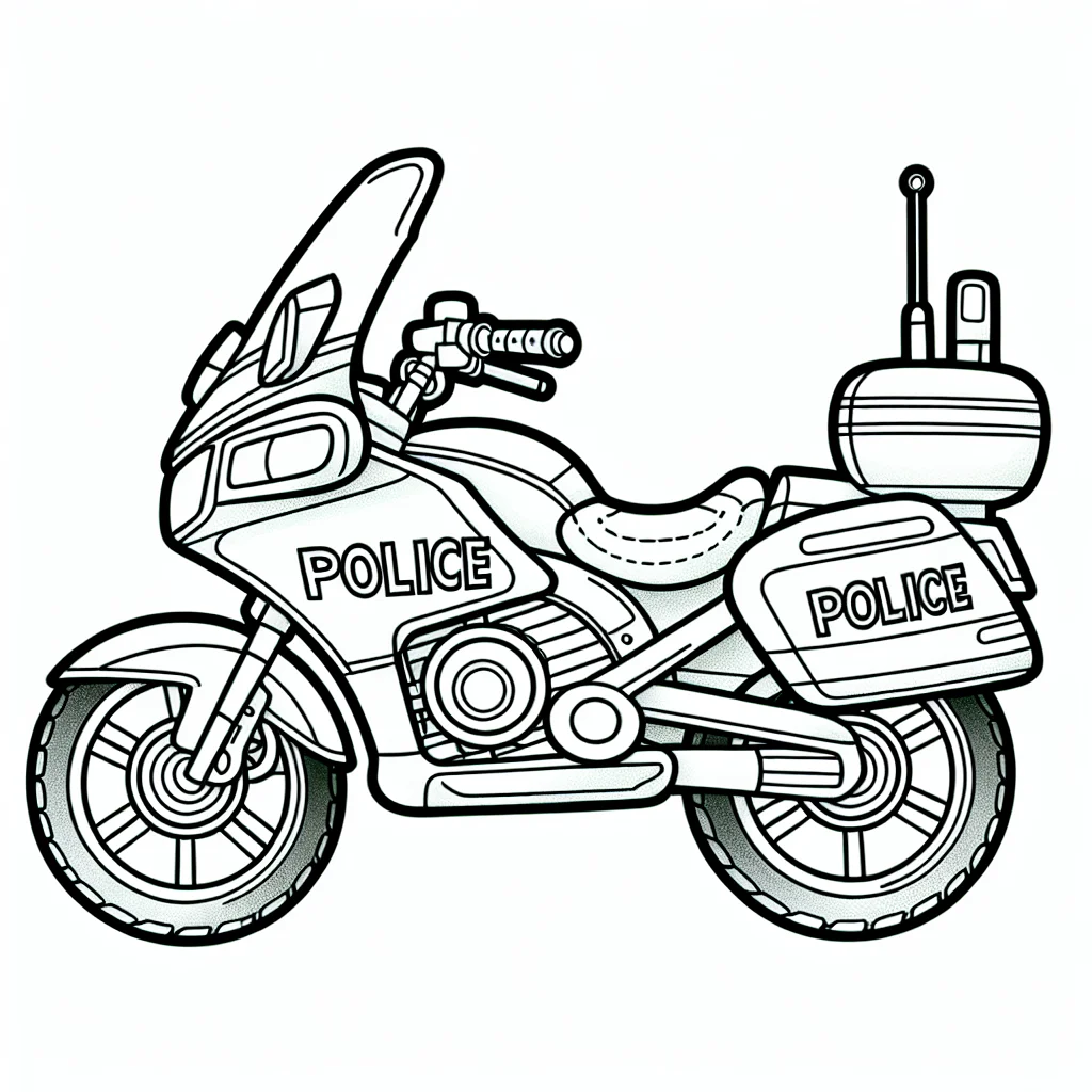 Motorcycles coloring page 21